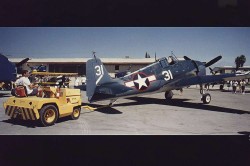 The Hellcat getting ready to fly